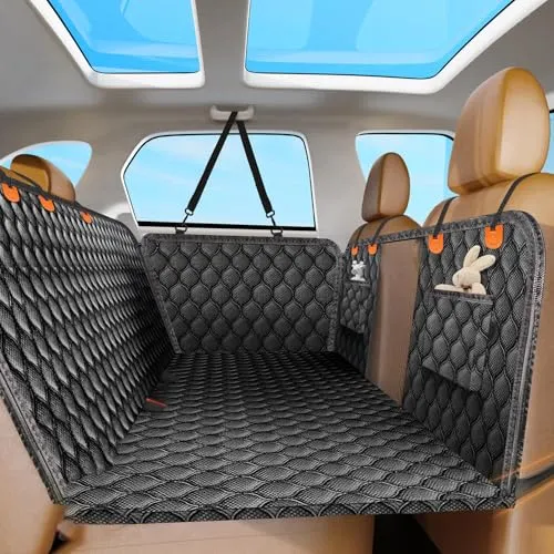 車ペットシート トヨタライズ/RAV4/C-HR/bZ4X/MR-S/86 GR86/スープラDB系/bB 対応 ペットドライブシート 犬ドライブシート後部座席 シートカバー 防水 防汚 耐磨耗 滑り止め 後部座席用 全包保護マット 折りたたみ 収納便利