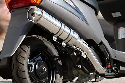 HMS スズキ 09 アドレスV125/G (EBJ-CF4EA) 2010年～2013年モデル対応 バイクマフラー (O2センサー対応) R300 アップタイプ SUS ステンレス マフラー ADDRESS 201-002