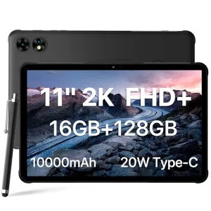 UMIDIGI 防水 タブレット 11インチ Active T1 Tab タフネス タブレット Android SIMフリー 10000mAh大容量バッテリー+20W Type-C充電 16GB+128GB 1TB TF拡張 2K 1200*2000