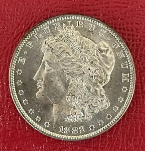 1882 O モーガン シルバー ダラー、ジェム チョイス、未流通。