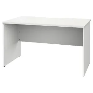【車上渡し】アール・エフ・ヤマカワ プラン 木製デスク W1200×D700 ホワイト×ホワイト脚 (重量：29.1kg) RFPD-1270WH-WL | アールエフヤマカワ オフィス 事務所 オフィステーブル ワークテーブル 在