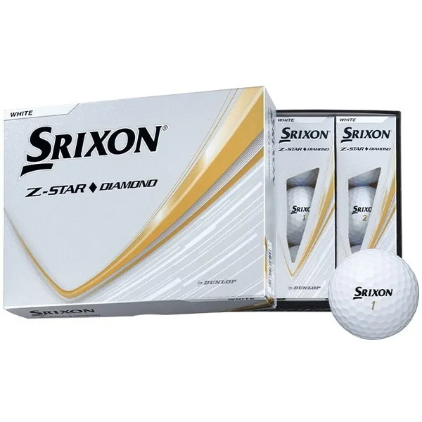 DUNLOP スリクソン Z-STAR ダイヤモンド ボール 2025年モデル ホワイト 1ダース(12個入り)