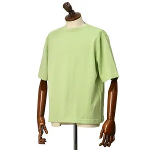 【FINAL SALE】【size46,48】BAFY【バフィー】半袖ビッグシルエットクルーネック P11512 40137 コットン ミントグリーン