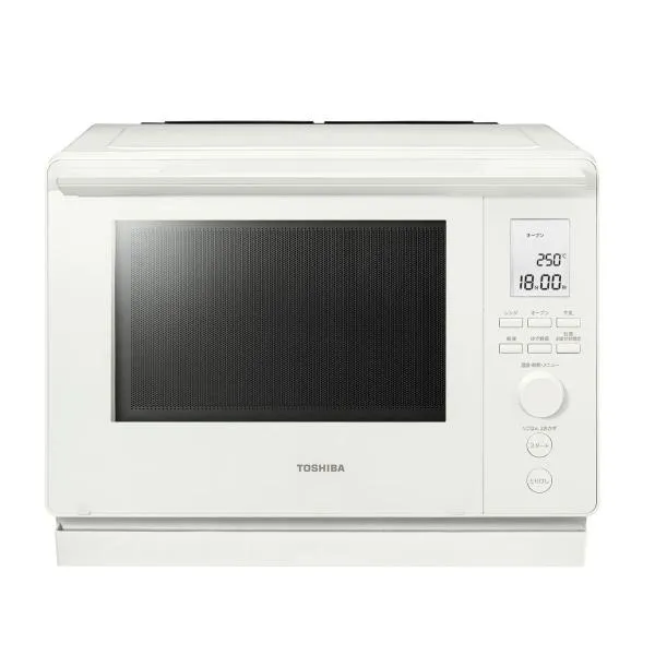 東芝 簡易スチームオーブンレンジ 30L ミルキーホワイト TOSHIBA 石窯ドーム 角皿式スチームオーブンレンジ ER-D100B-W 返品種別A