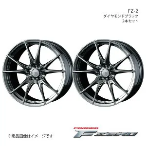 F ZERO/FZ-2 レガシィアウトバック BS9 アルミホイール2本セット【19×8.0J 5-114.3 INSET48 ダイヤモンドブラック】0039007×2