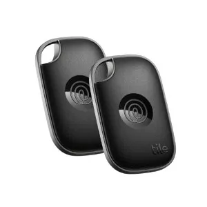 Tile Life360 Tile Pro (2024) 2個パック/電池交換版(最大約1年) ブラック RE-61012-AP [RE61012AP]