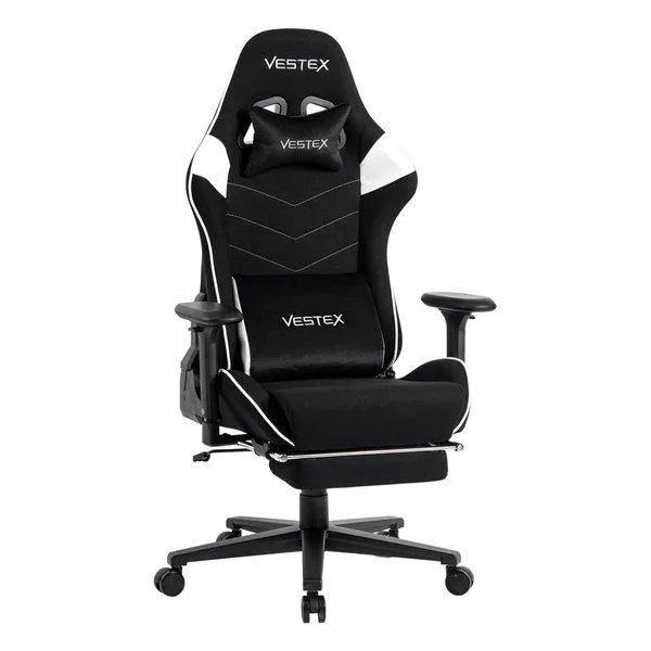 VESTEX（ベステックス） S2 高撥水メッシュファブリック フットレスト付き ゲーミングチェア ホワイト VES-S2FTWH(2644270)