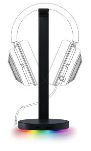 【エントリーで最大全額ポイント還元｜5/6まで】 RAZER｜レイザー ヘッドセットスタンド Base Station V2 Chroma クラシックブラック RC21-01510100-R3M1【rb_audio_cpn】