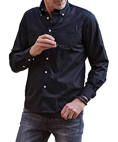 [エイケイエム コンテンポラリー] 直営店・WEB限定 AKM Contemporaryボタンダウンシャツ black L