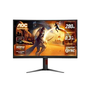 C27G4Z/11 AOC ゲーミング液晶ディスプレイ 27型 / 1920×1080 / HDMI DisplayPort / ブラック / スピーカーなし / 280Hz / 曲面