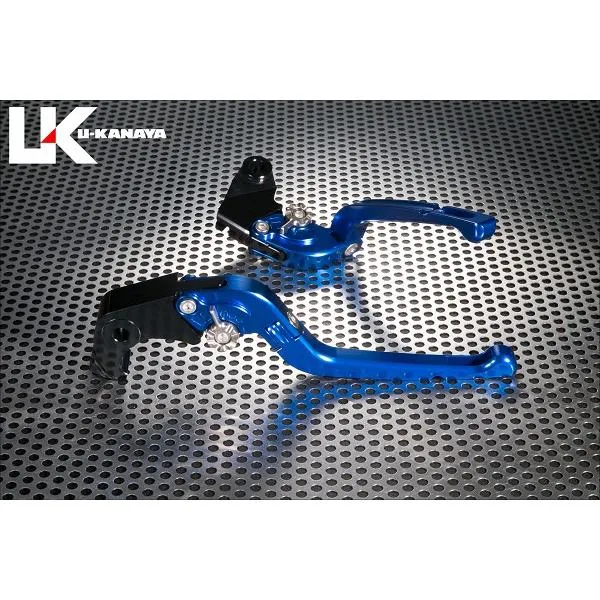 U-KANAYA ユーカナヤ 可倒式Rタイプ アルミビレットレバーセット アジャスターカラー：ブルー / レバーカラー：ブルー S1000RR BMW ブレーキレバー ハンドル