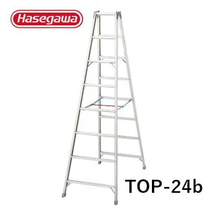 ■長谷川工業 軽量 専用脚立■ TOP-24b 天板高：2.30m 使用最大高さ(m)1.70m 高い場所でもラクラク手が届く、軽量長尺脚立 ※一部地域によっては配達が出来ない場合がございます。※ご注文
