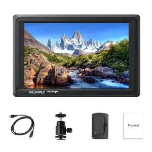 FEELWORLDFW279S7インチカメラモニター2200nit超高輝度4KHDMI/3G-SDI入出力1920x1200の解像度内蔵スピーカービデオモニター【日本語設定】