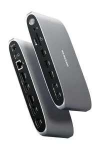 エレコムドッキングステーション13in1Displaylink対応3画面拡張4K/60HzUSBPD対応100WシルバーDST-W14