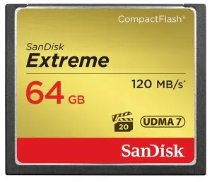 Sandisk(サンディスク)64GBコンパクトフラッシュメモリーカードEXTREME(最大読込120MB/s最大書込85MB/s)SDCFXSB-064G-G46[海外パッケージ]