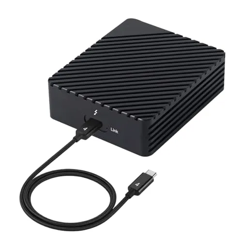 ANQUORA Thunderbolt 10Gb イーサネットアダプター Thunderbolt 3/4またはUSB4ポート対応 高速RJ45ポート 10Gb/s 5Gb/s 2.5Gb/s 1Gb/s 1Gb/s 100Mb/s Base-T (ANQ-