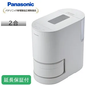 Panasonic 【5年保証付】パナソニック 自動計量IH炊飯器 2合炊き ホワイト 無洗米専用 炊飯ジャー SR-AX1-W