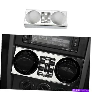 trim panel 2007-2010のジープラングラーJKクロムカーウィンドウボタンパネルカバートリム1PCS For 2007-2010 Jeep Wrangler JK Chrome Car Window Button Panel Cover Trim 1PCS【並行輸入品】