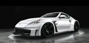 フェアレディZ Z34 370Z Ver.1 フロントバンパー FRP+カーボン製 塗装取付込