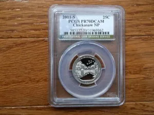 2011 S 25C クラッド チカソー クォーター PCGS PR70DCAM