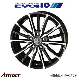 共豊 スマック ヴァルキリー アルミホイール 4本 ロッキー A202S(17×7.0J 5-100 INSET48 サファイアブラックポリッシュ)KYOHO