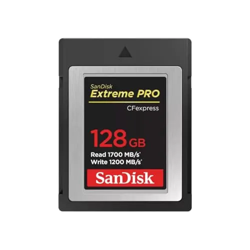 SanDisk 128GB Extreme PRO CFexpress Type-B Memory Card, 1700MB/s Read, 1200MB/s Write
