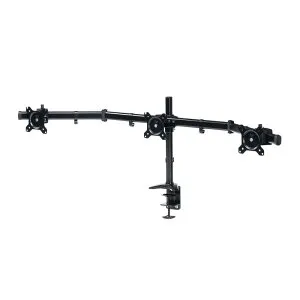 モニターアーム 3画面 27インチ対応 左右 クランプ固定 多関節 ブラック CR-LAC312BK サンワサプライ