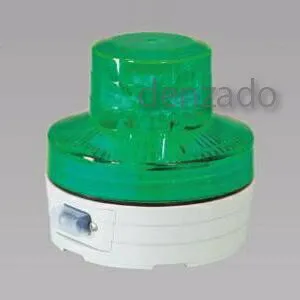 日動工業 LED回転灯 夜間自動点灯タイプ 防雨型 電池式 緑 NU-BG