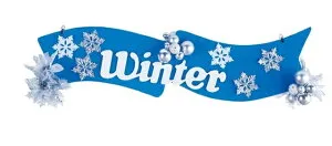 ウインターボールピックパネル（両面）[MRS12-11507]|冬 ウインター デコレーション 店舗装飾 飾り 飾りつけ 飾り付け 装飾 ポインセチア パネル 造花【イベント用品 ディスプレイ インテリア