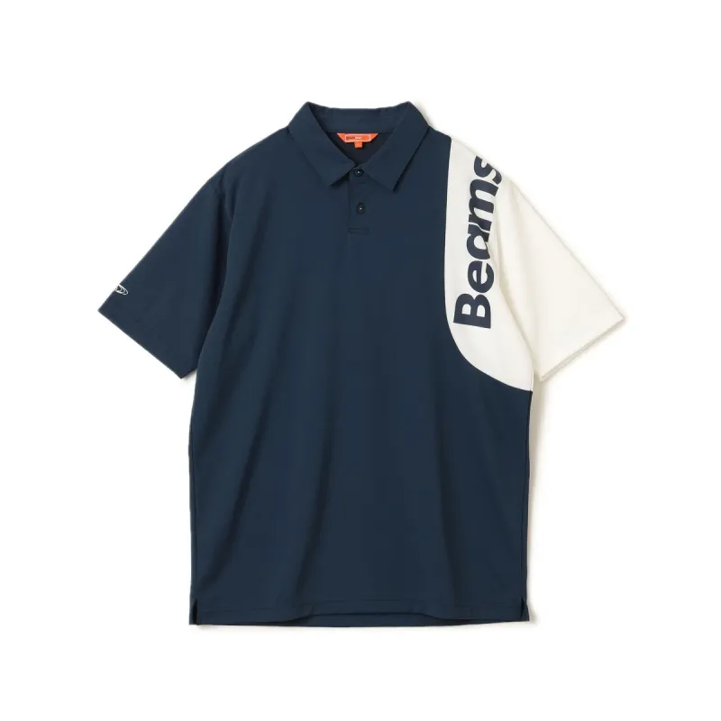 [値下げしました] ビームスゴルフ BEAMS GOLF ORANGE LABEL ORANGE LABEL ショルダーロゴ ポロシャツ ネイビー 79 メンズ