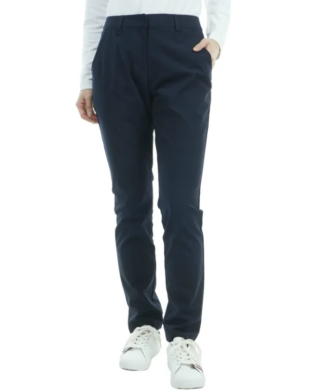 獲得ポイント145pt 【送料無料】トミーヒルフィガーゴルフ(TOMMY HILFIGER GOLF) ゴルフウェア ロングパンツ ストレッチツイルパンツ THLA470 【2024年秋冬モデル】 レディース 30NVY L