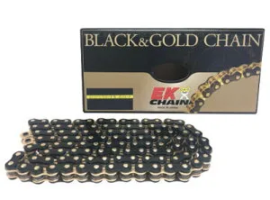 EKチェーン/江沼チェーン SRXシリーズ シールチェーン ホンダ SLR650 650cc 1997年～ ブラック＆ゴールド 520 110L 継手：MLJ 2輪 Seal chain