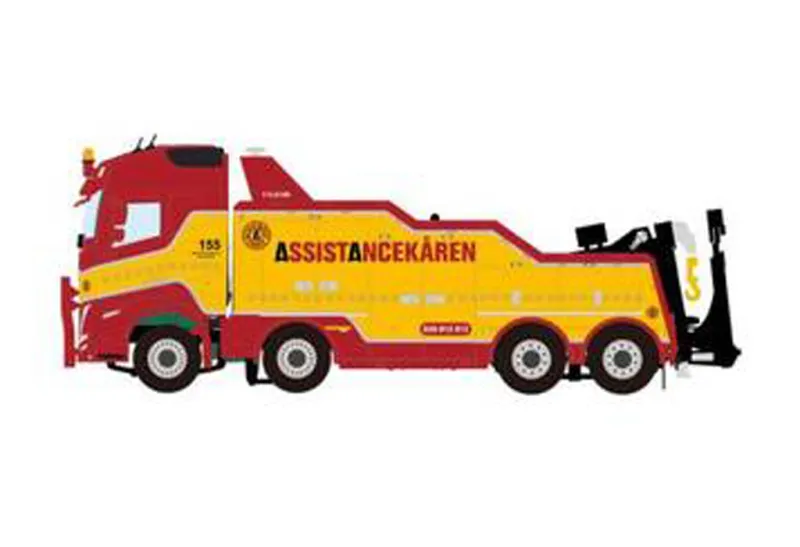 WSI MODELS 予約 ミニカー 1/50 Assistancekaren VOLVO FH5 GLOBETROTTER FALKOM 8X4 [01-5006]