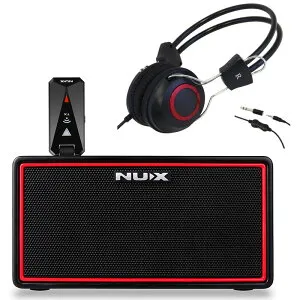 《創業200周年記念SET》NUX ニューエックス Mighty Air + ARIA AHP1000 ヘッドホン SET ワイヤレス ギター アンプ ギターアンプ