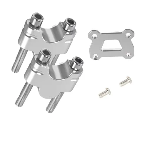 バーライザー Compatible With Yamaha For Tracer 700 For MT-07 Moto Cage 2014-2019 オートバイ用ハンドルバーエクステンダードロッパーマウントクリップは 高さを25mm増加させます(Silve
