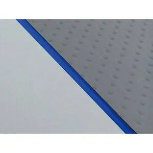 グロンドマン W650（99年 EJ650A1/C1） グロンドマン国産シートカバー 張替（エンボスグレー/グレーライン） W650 仕様 青パイピング GH5557KC127P50