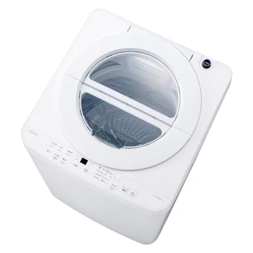 アイリスオーヤマ 洗濯機 6.0kg ホワイト ITW-60B01-W OSH fit 特急コース 9分洗濯 ガチ落ち極渦洗浄 ラクとれLOW設計 一人暮らし