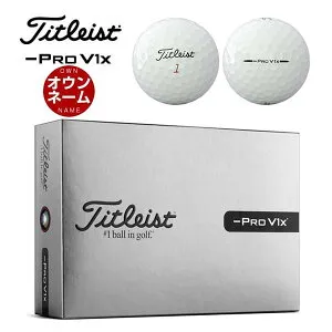 オウンネーム対応・1ダース価格 タイトリスト PRO V1x レフトダッシュ ゴルフボール 2026年モデル 1ダース [12球入り]