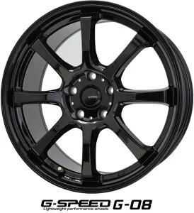【アルミホイール単品4本価格】【16インチ】【HOT STUFF G.speed G-08】【16X6.5J 5穴 PCD：114.3】【ヤリスクロス、CX-3 セレナ、ノア 、ステップワゴン】【塩害対策1000時間クリア】表示は4本価格で