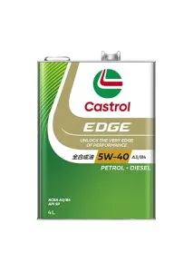 Castrol(カストロール) エンジンオイル EDGE 5W-40 API SP, ACEA A3/B4 4L 4輪ガソリン/ディーゼル車両用 全合成油