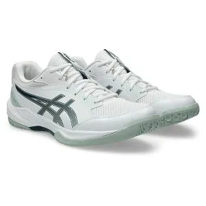 アシックス ゲルタスク4 ハンドボールシューズ インドアスポーツ メンズ 屋内用 ローカット 中学生 高校生 一般 ASICS GEL-TASK4 White/TranquilTeal INDOORSPORT HANDBALL 1071A103-102