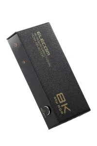 エレコム(ELECOM)HDMI切替器8K60Hz/4K120Hz対応双方向【PS5/PS4/PS3/Switch/FireTVStick対応】2入力1出力自動/手動切替メタル筐体ブラックDH-SW8KBD21BK