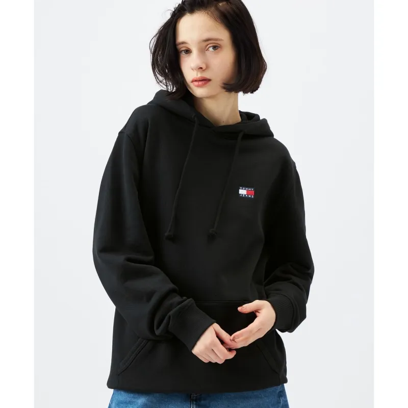 [マルイ]レギュラーバッジパーカー/トミー ジーンズ（TOMMY JEANS） ブラックBDS