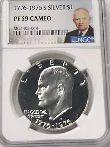 1776 - 1976 S シルバー アイゼンハワー ドル 1 ドル NGC PF69