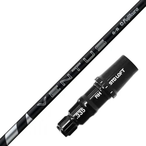 RusTick テーラーメイド用互換品スリーブ付きシャフト 24 ベンタス ヴェンタス ブラック 24 VENTUS BLACK VeloCore Plus 日本仕様(ステルス2 / ステルス ドライバー 45.25インチ) (7-S)