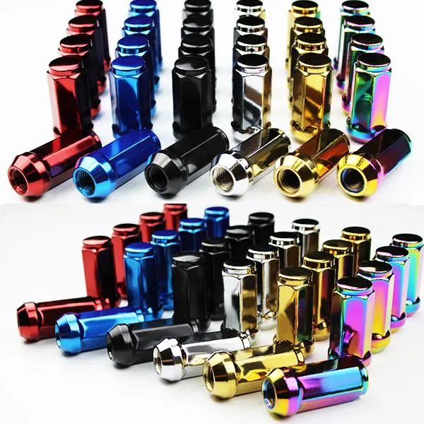 49ｍｍ M14 P1.5 ホイールナット 20個 レッド ブルー ブラック ゴールド シルバー ネオクローム ロングナット 袋ナット 輸入車 外車