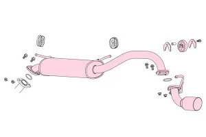 FUJITSUBO フジツボ マフラー レガリスK AZワゴン GF-MD21S TA-MD22S H10.10～H14.9 K6A RR 2WD ※個人宅発送可 ※沖縄・離島は送料要確認