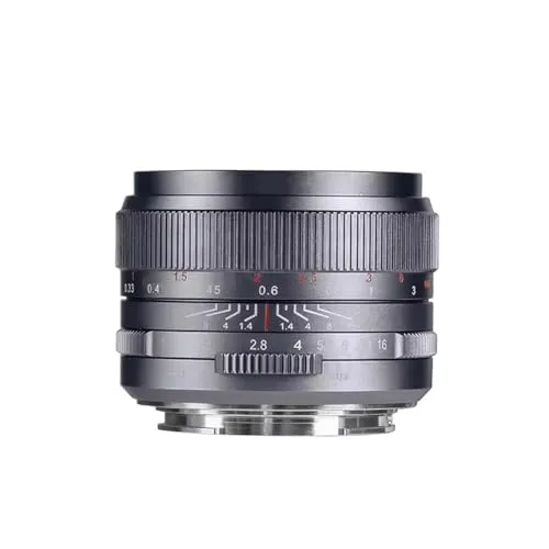 レンズです： 互換性がありますソニーEマウント35mm F1.4フルフレームマニュアルフォーカスプライムレンズに対応(Titanium gray,Z)