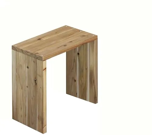 WOODPRO コの字 シェルフ 幅25cm 高さ50cm 奥行30cm 無塗装 完成品 国産杉 板厚2.8cm オープンラック ディスプレイ キッチン 棚 押し入れ収納 サイドテーブル プリンター台 受注生産