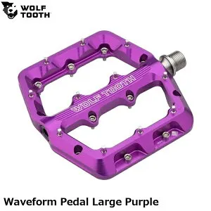 WOLF TOOTH ウルフトゥース Waveform Pedal Large Purple 自転車 フラットペダル